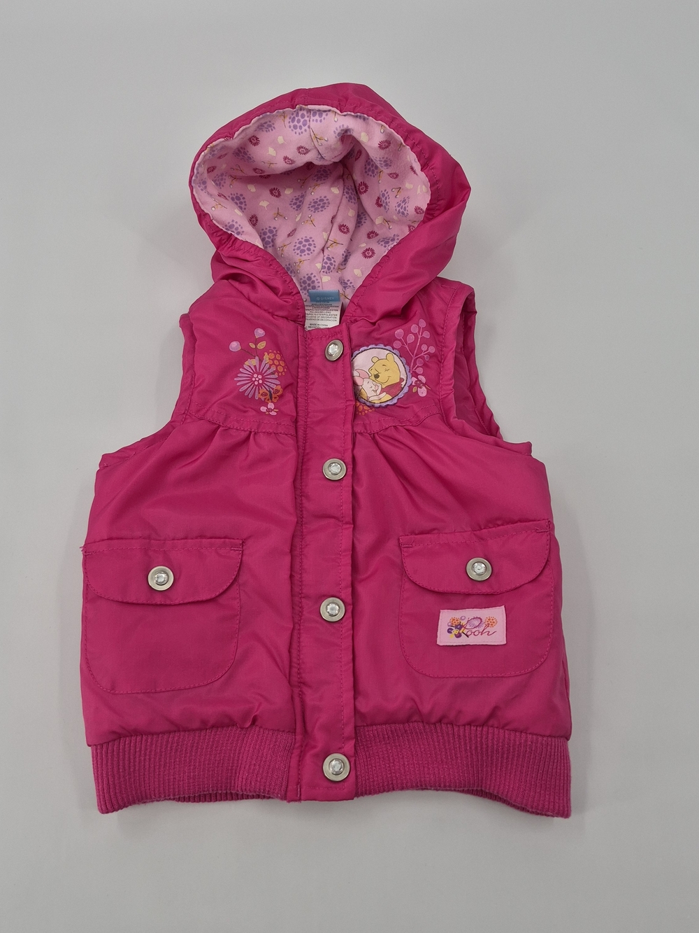Disney Baby Girl Winnie The Pooh 24 Months Hooded Vest Pink